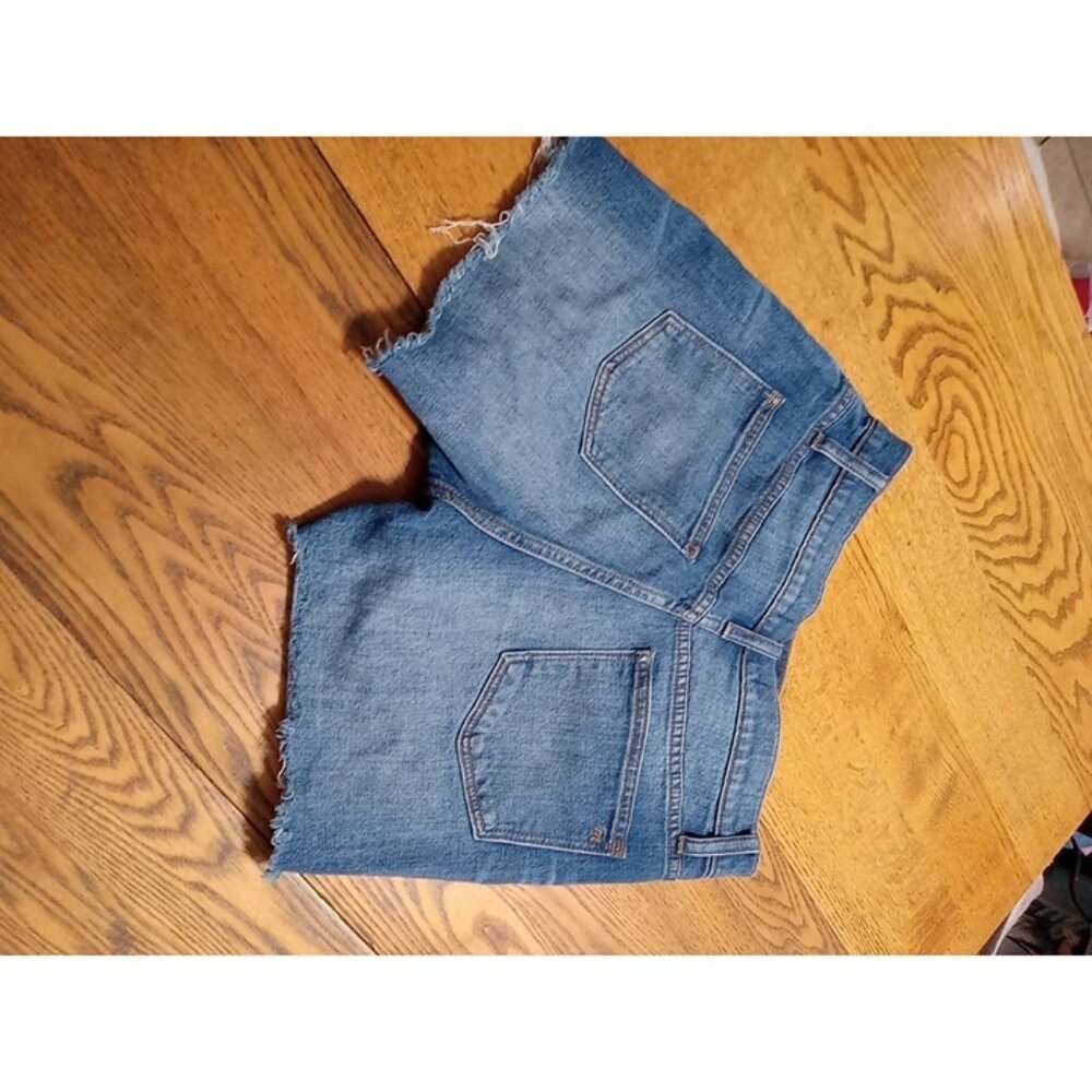 MADEWELL Jeans Shorts Womens 27 Blue HIGH RISE Preowned Summer Denim Raw Hem ? - Picture 9 of 9